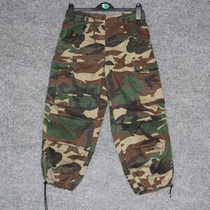 Riflessi‎ Cargo Pants Camouflage Print Drawstring Waist Men's Size Medium